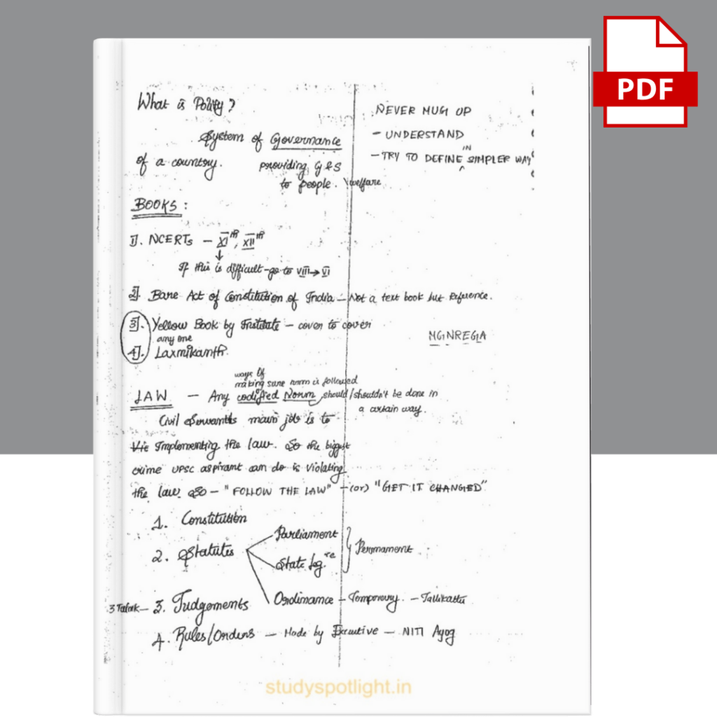 Indian Polity Notes pic