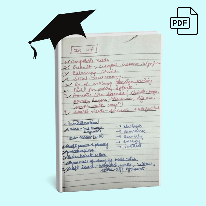 Manisha Janghu - AIR 266 UPSC CSE 2023 - International Relations Notes 2