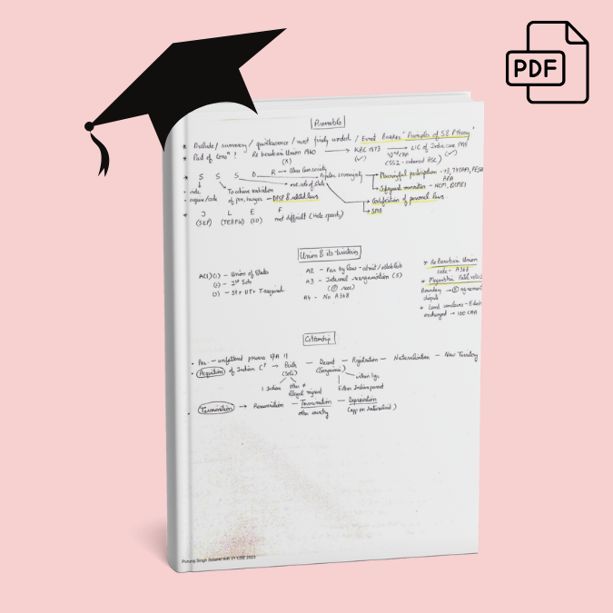 Pururaj Singh Solanki - AIR 21 UPSC CSE 2023 - Polity Notes 2